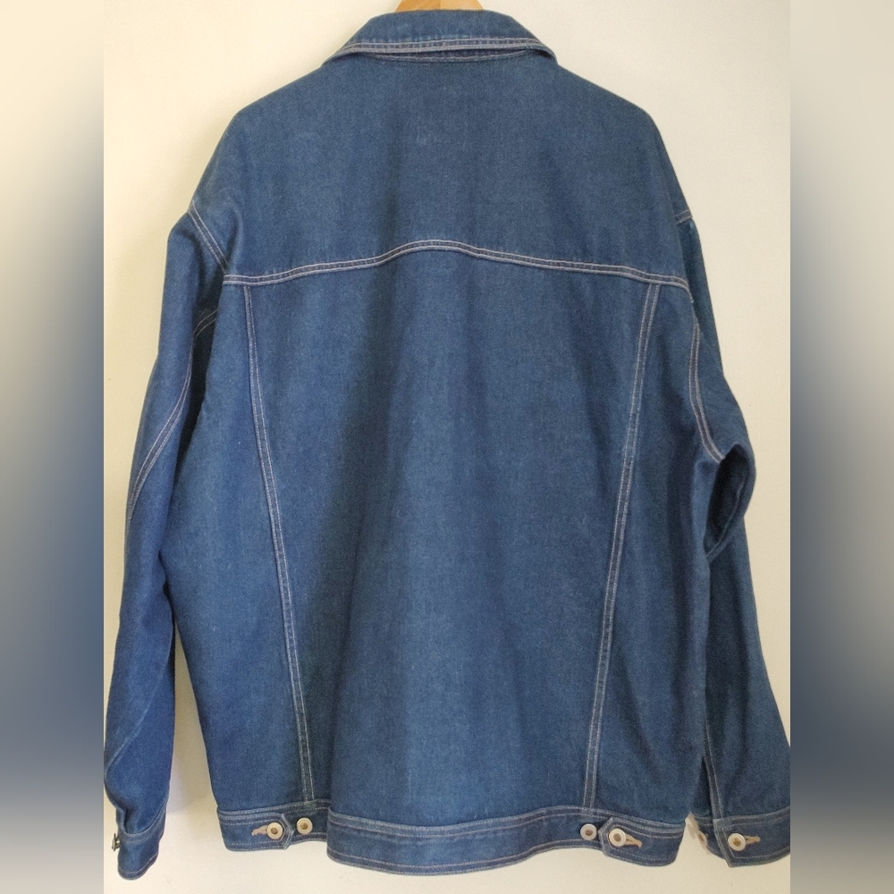Godbody Men's Blue Denim Jacket - Picture 7 of 8
